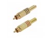 RCA Solder Jack Plug Pair 2 pcs